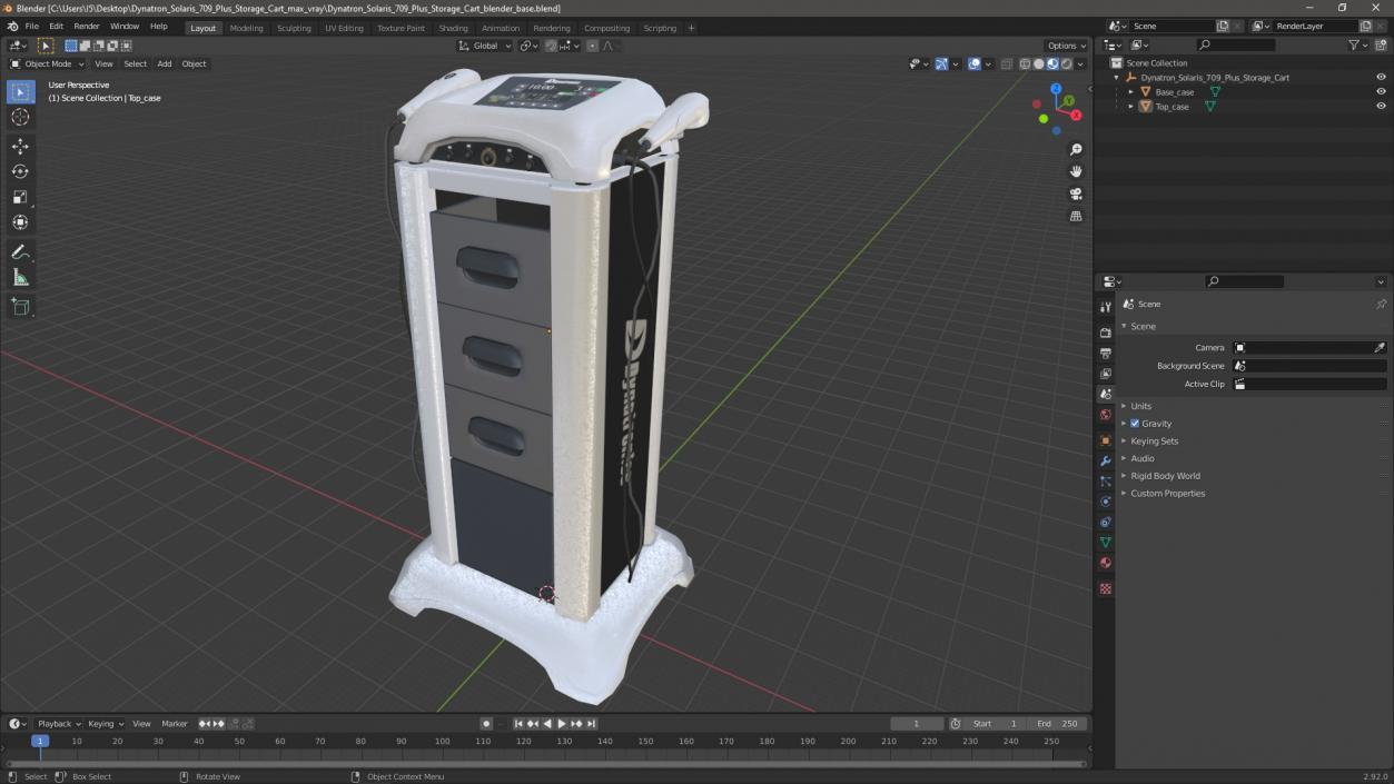 3D Dynatron Solaris 709 Plus Storage Cart model