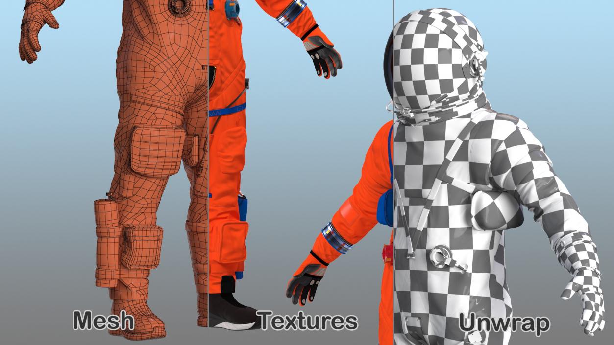 NASA OCSS Astronaut Spacesuit 3D model