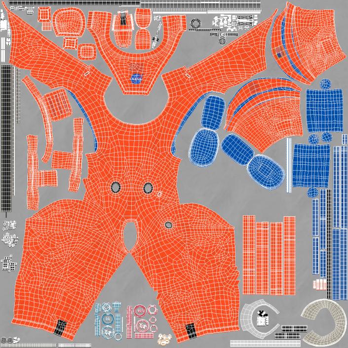 NASA OCSS Astronaut Spacesuit 3D model