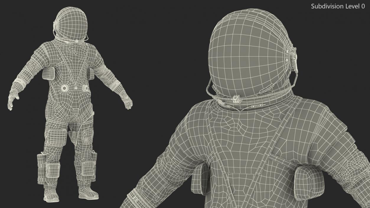 NASA OCSS Astronaut Spacesuit 3D model