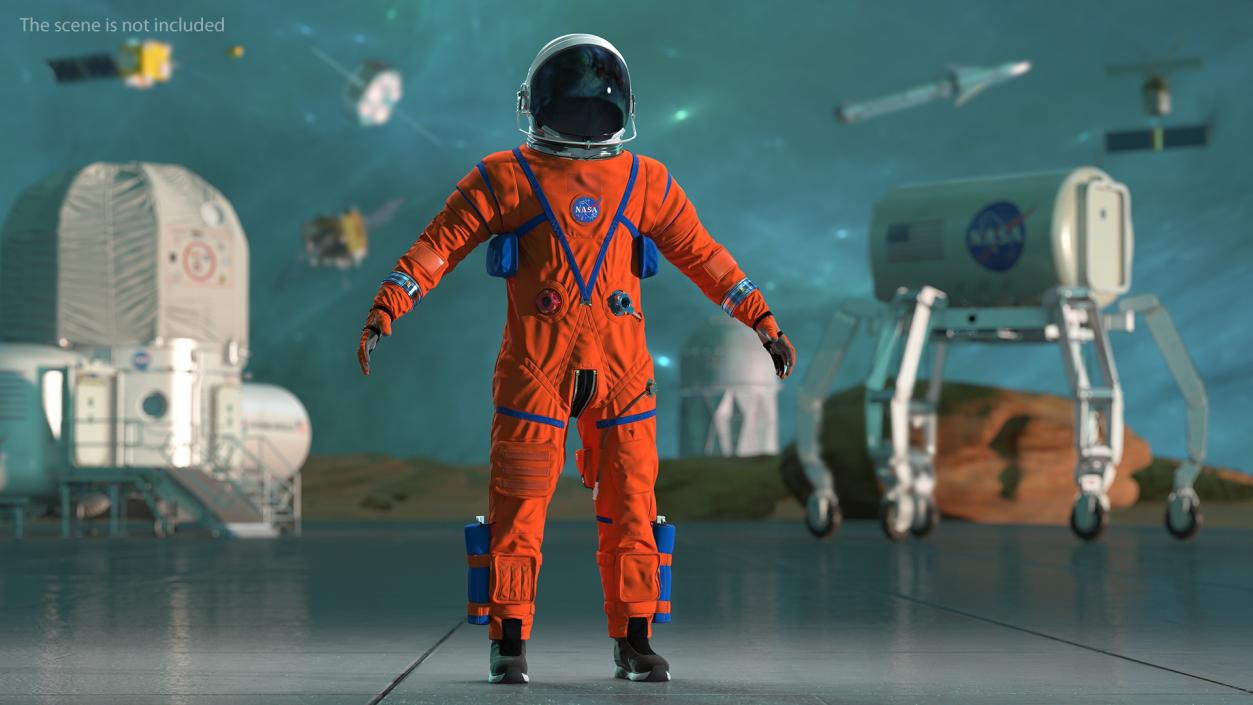 NASA OCSS Astronaut Spacesuit 3D model