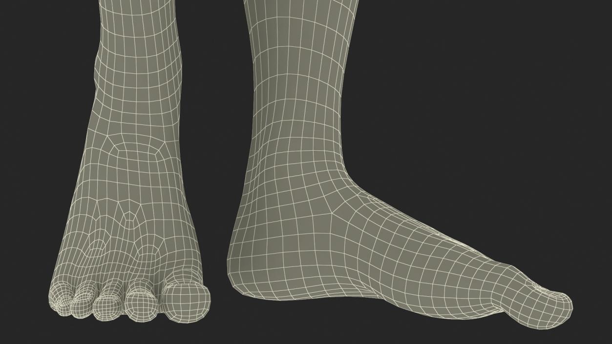 3D model Female Legs Rigged 2