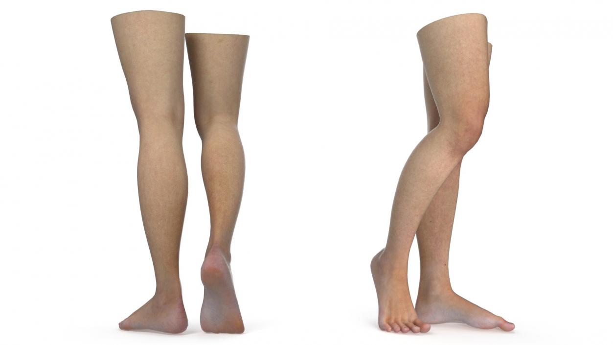 3D model Female Legs Rigged 2