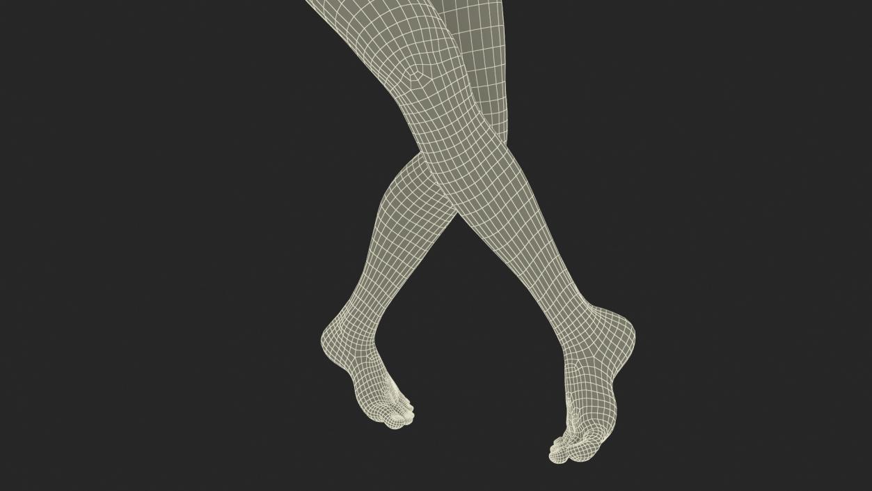 3D model Female Legs Rigged 2