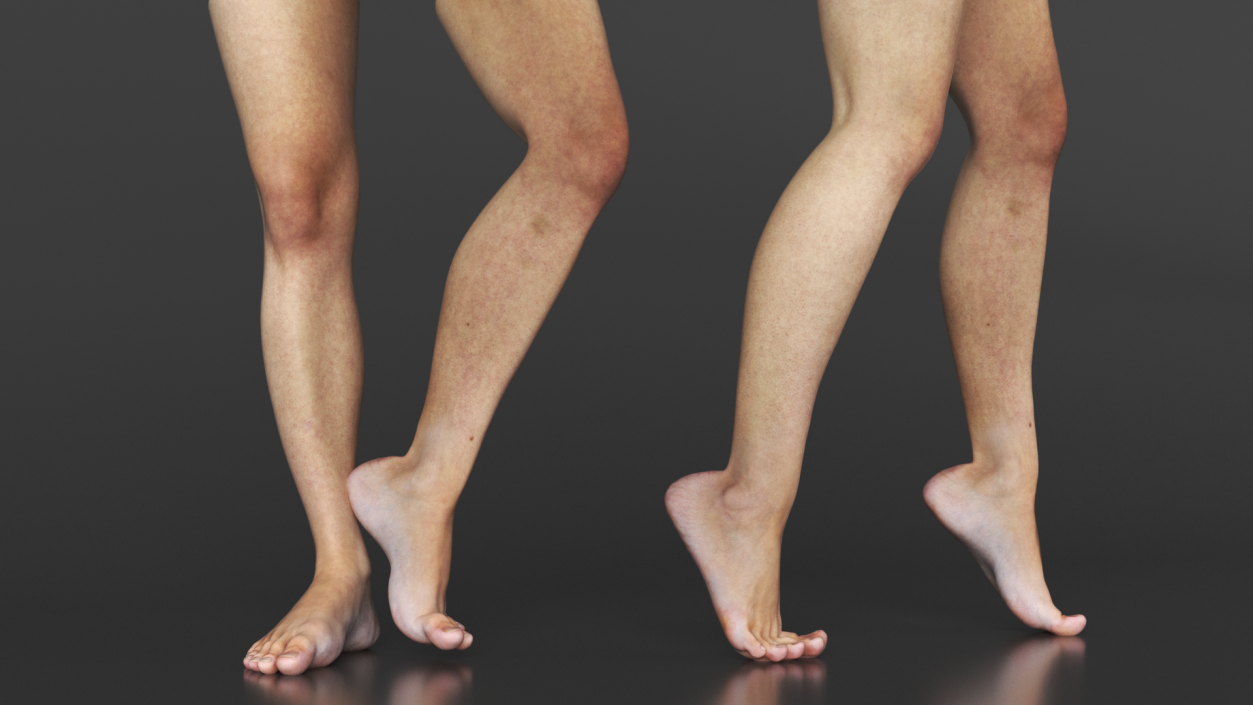 3D model Female Legs Rigged 2