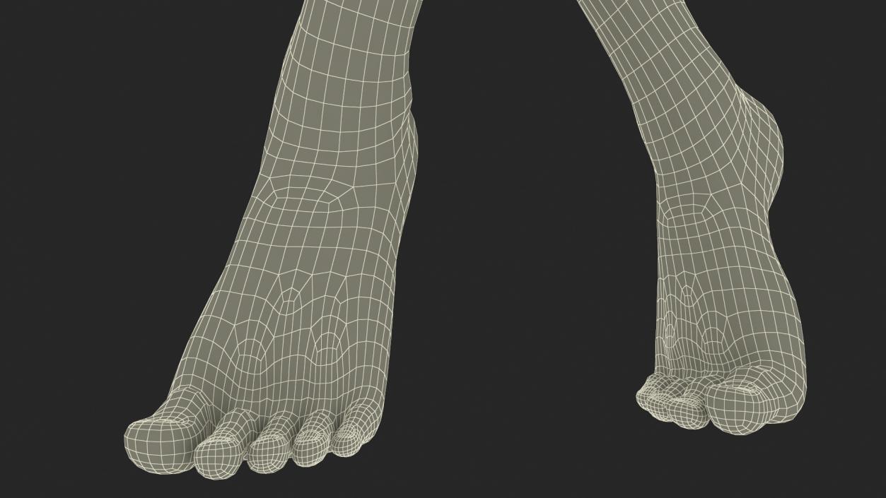 3D model Female Legs Rigged 2