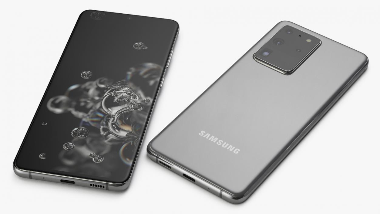 Samsung Galaxy S20 Ultra Grey 3D model