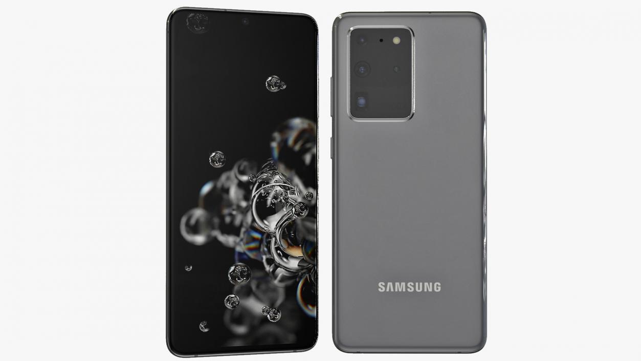 Samsung Galaxy S20 Ultra Grey 3D model