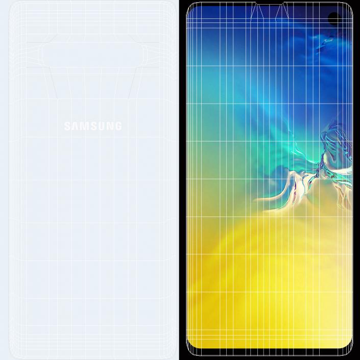 Samsung Galaxy S10 White 3D model