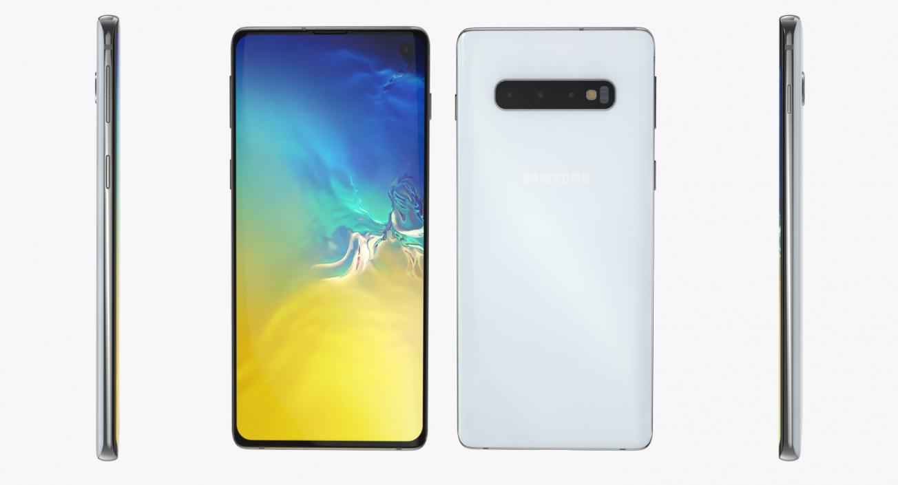 Samsung Galaxy S10 White 3D model