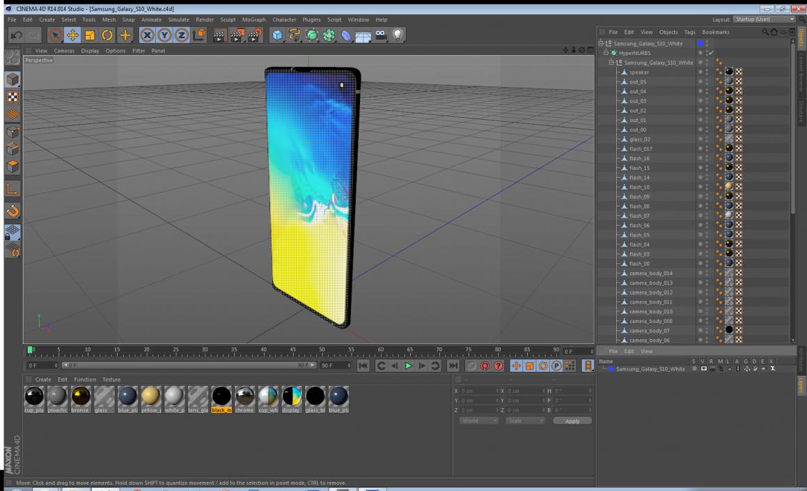 Samsung Galaxy S10 White 3D model