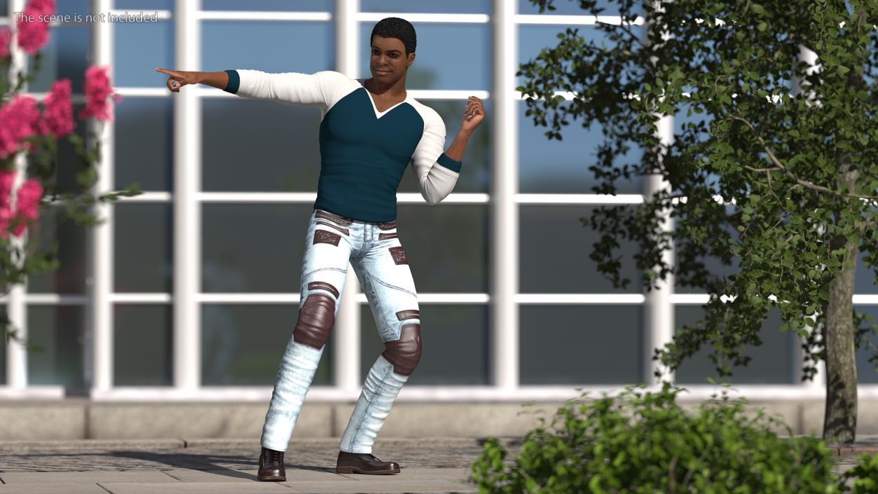 Light Skin City Style Man Rigged 3D