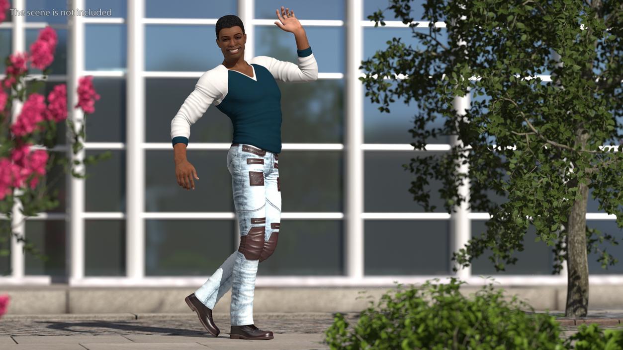 Light Skin City Style Man Rigged 3D