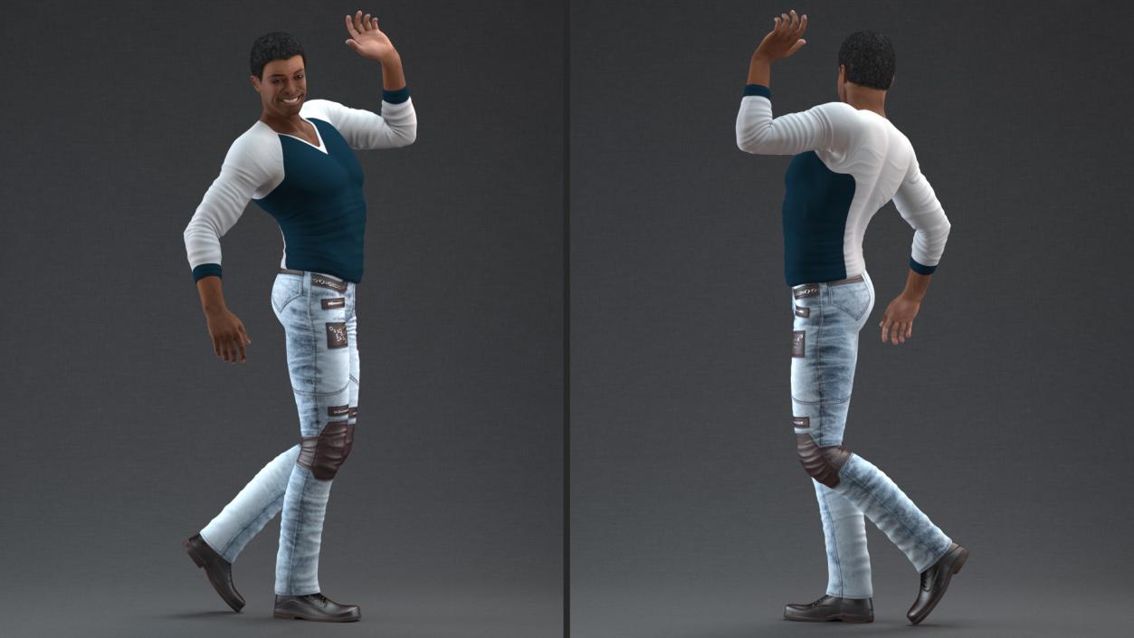 Light Skin City Style Man Rigged 3D