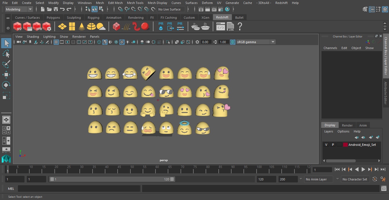 Android Emoji Set 3D