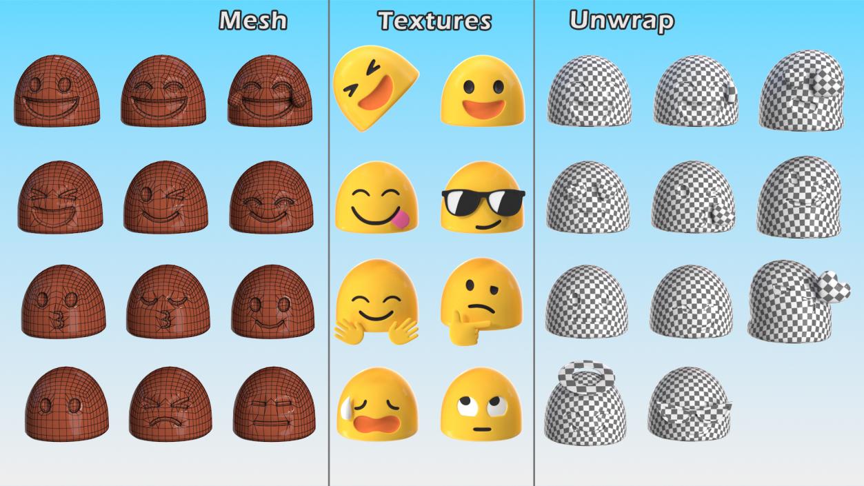 Android Emoji Set 3D