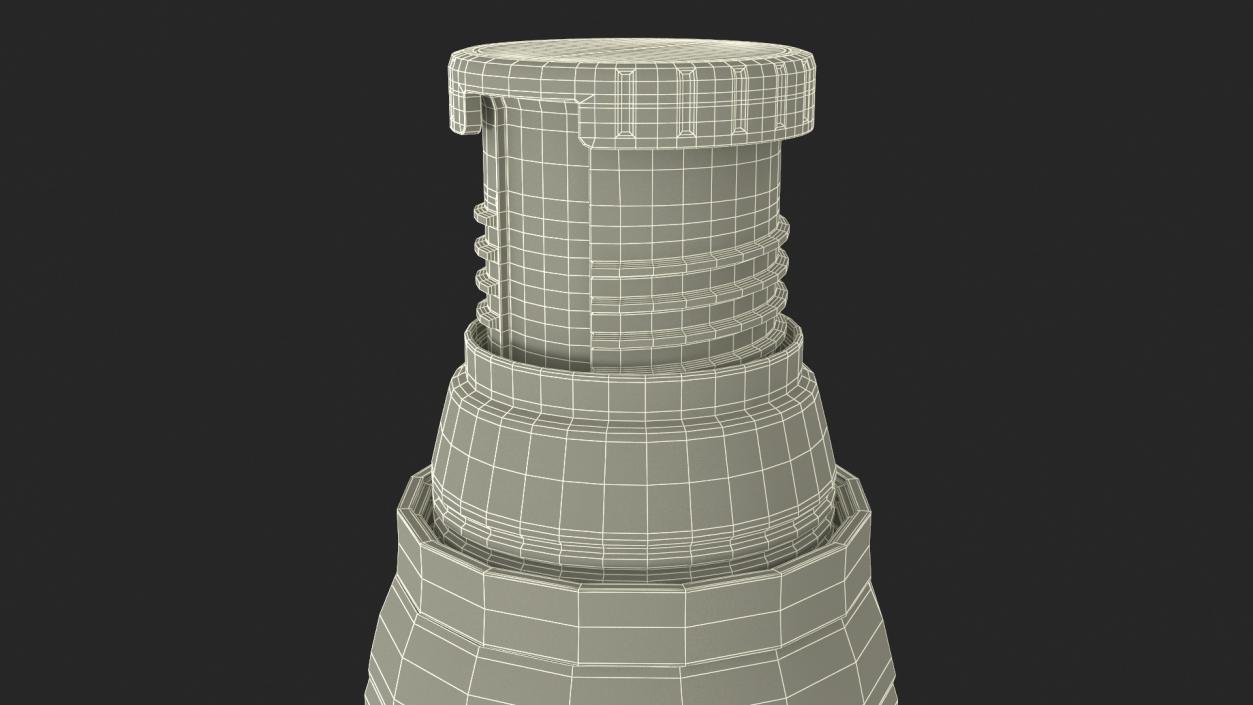 White Thermos Flask Open 3D model