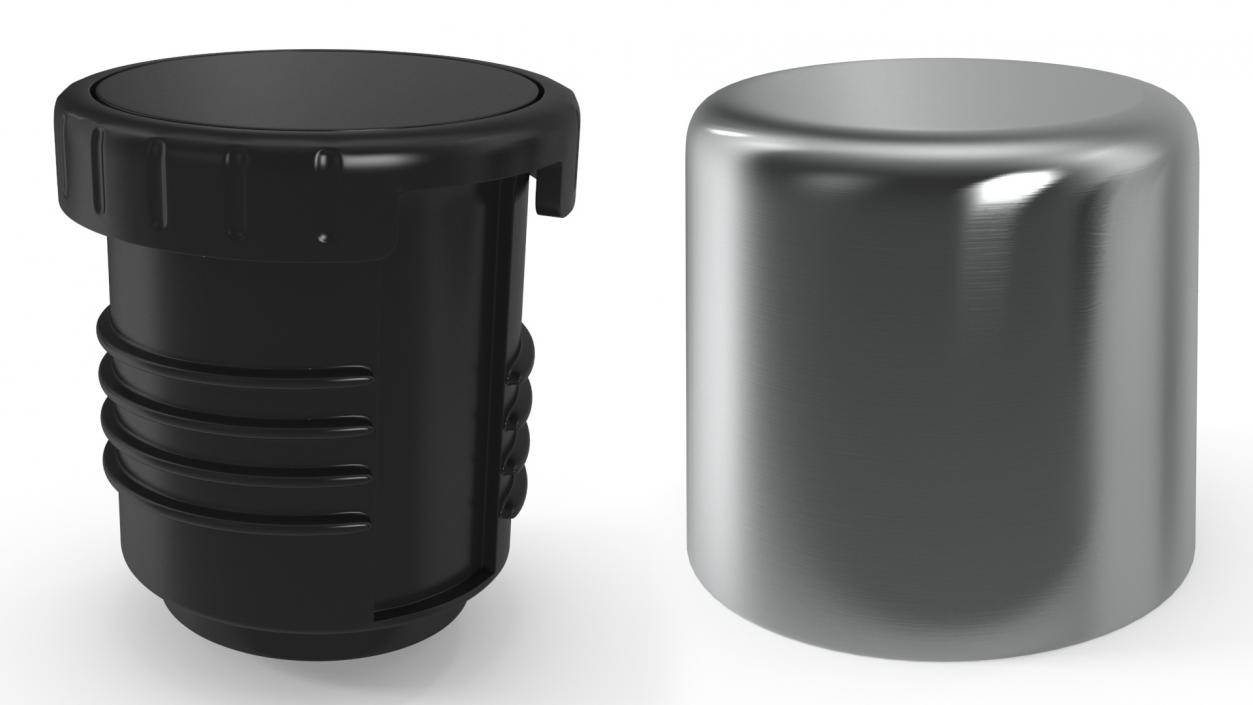 White Thermos Flask Open 3D model