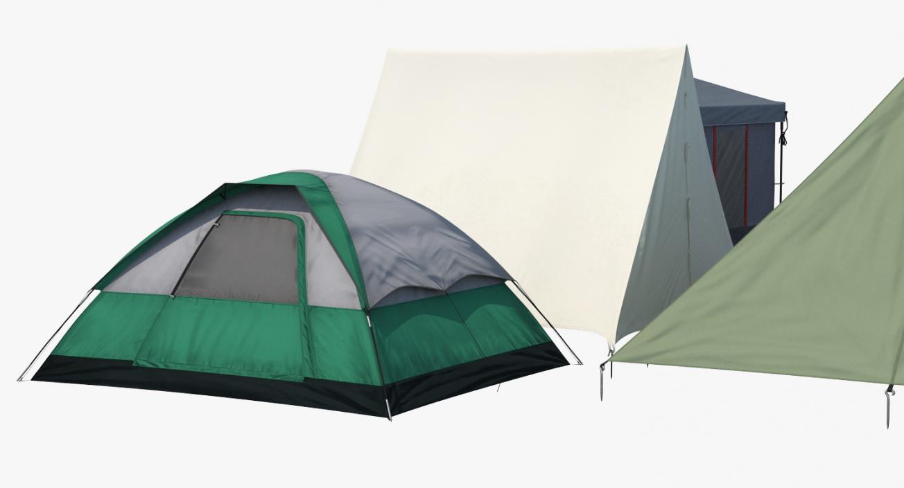 3D Camping Tents Collection 2