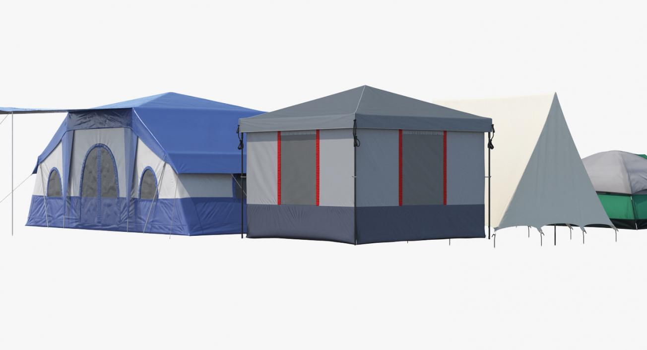 3D Camping Tents Collection 2