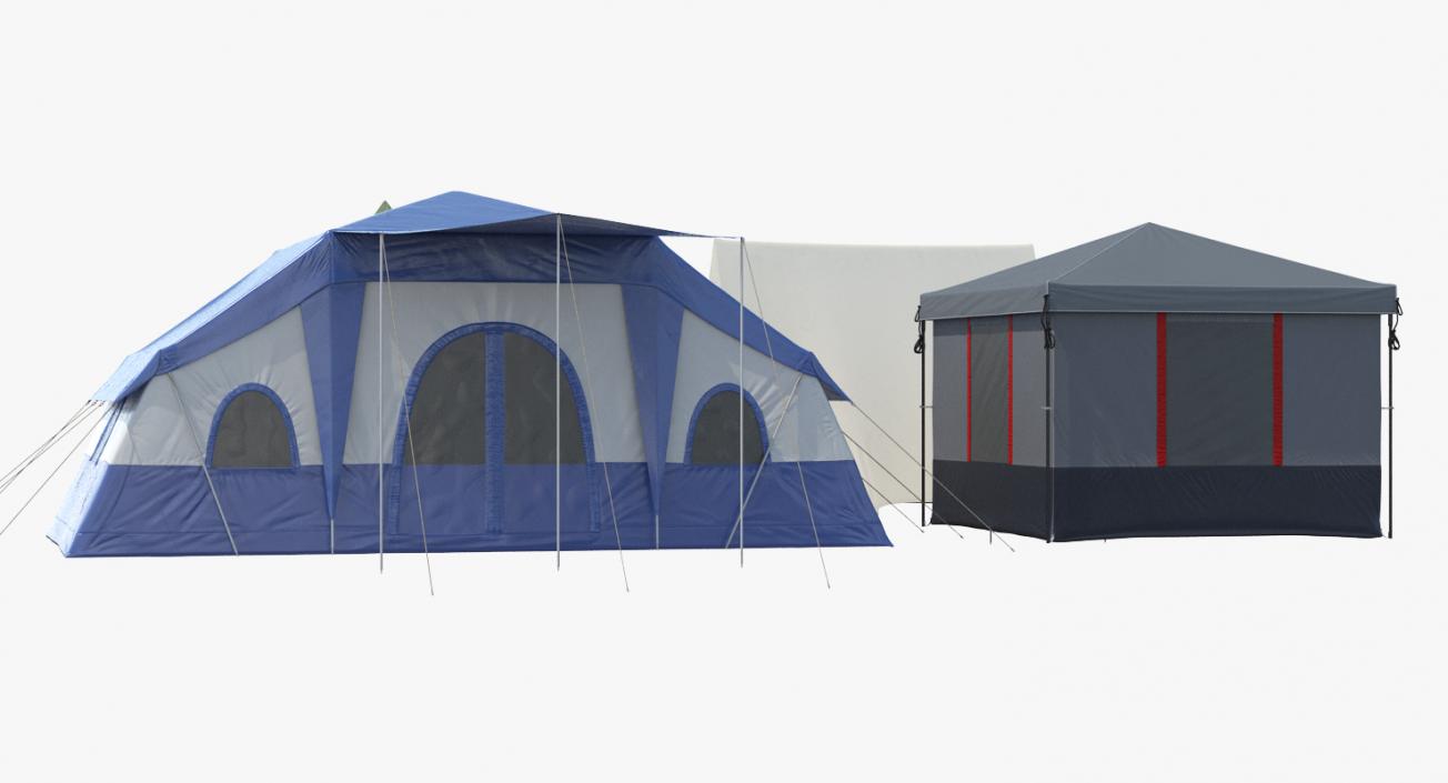 3D Camping Tents Collection 2