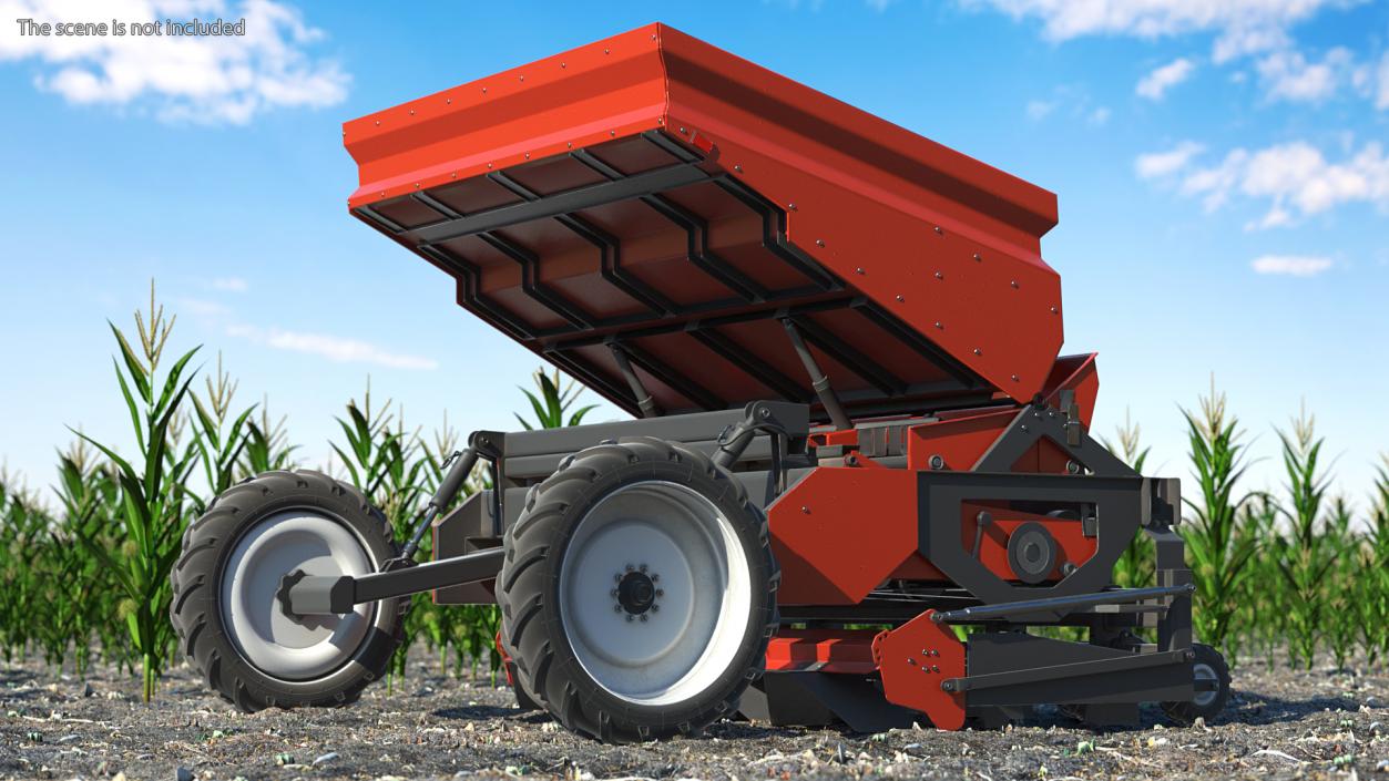 3D Potato Planter Red Used model