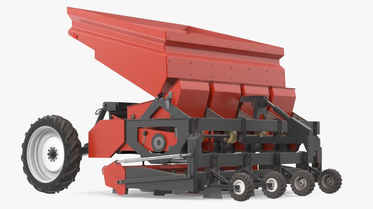 3D Potato Planter Red Used model