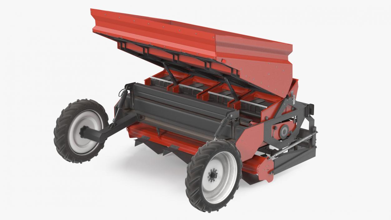 3D Potato Planter Red Used model