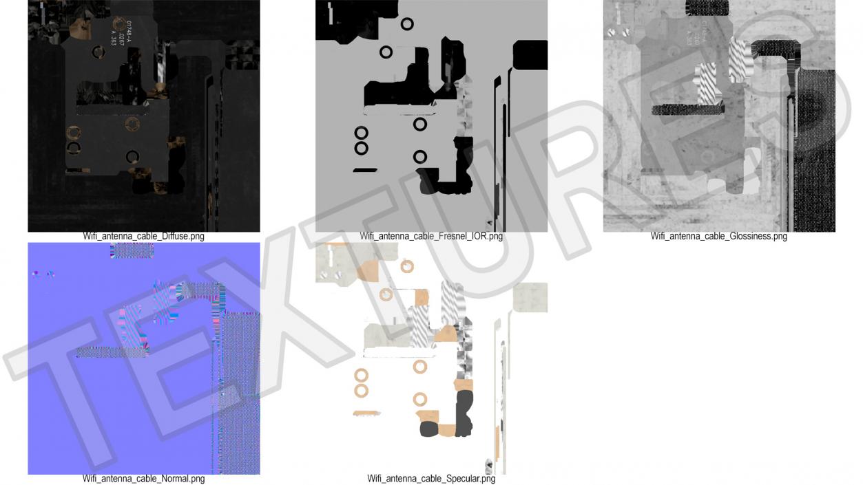 3D model 12 9 iPad Pro Wi-fi Antenna Cable Module