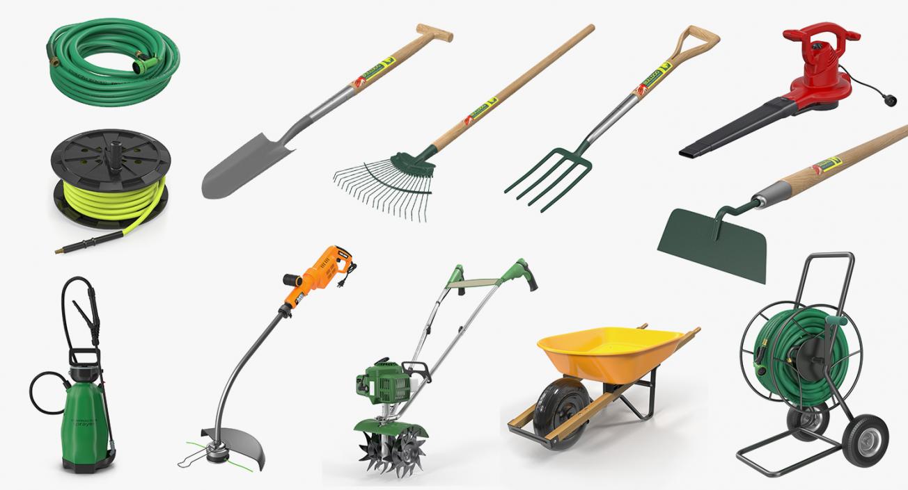 3D model Garden Tools Collection 3