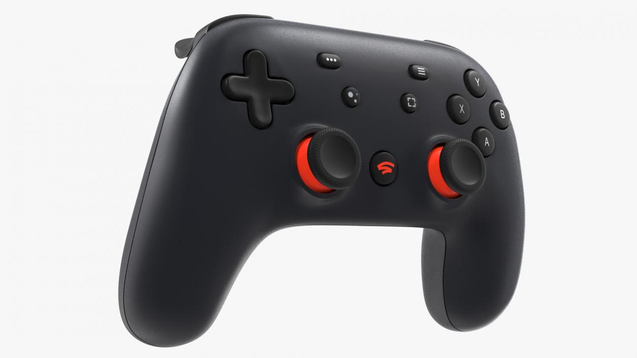 Blue Google Stadia Controller 3D model