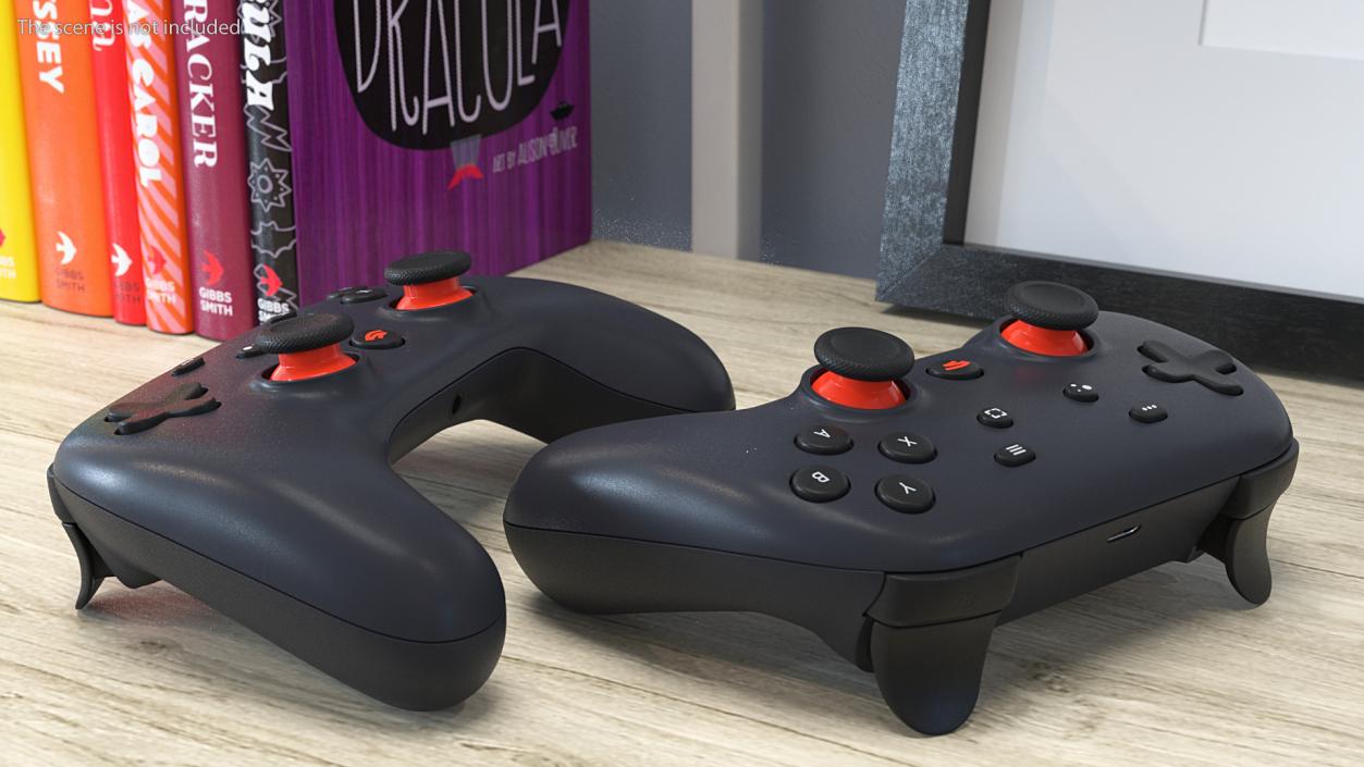 Blue Google Stadia Controller 3D model