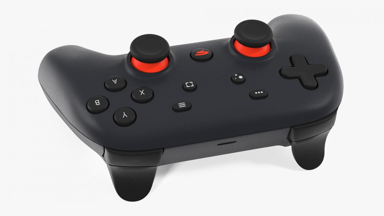 Blue Google Stadia Controller 3D model