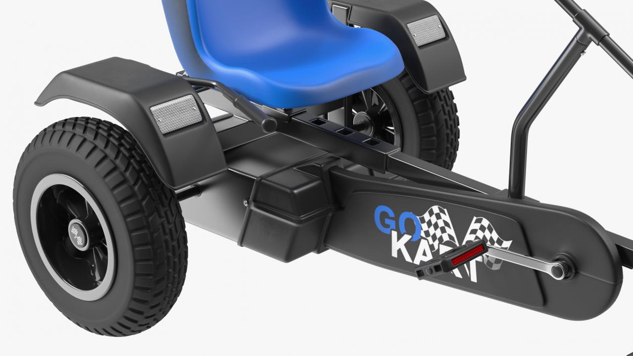 Blue Pedal Go Kart Rigged for Maya 3D model