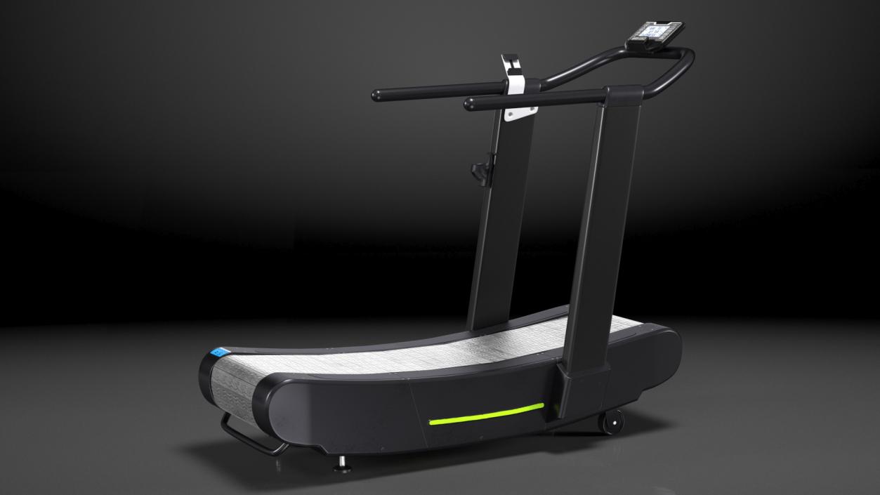 Curved Crossfit Treadmill Rigged 3D