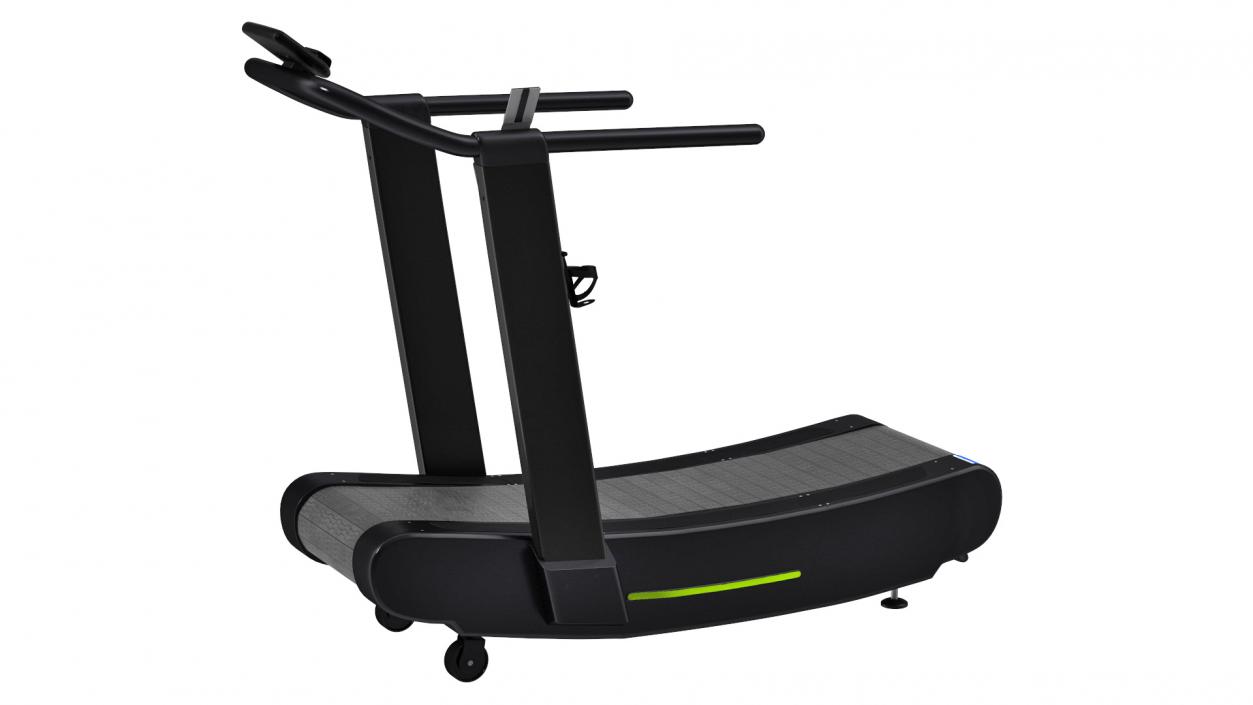 Curved Crossfit Treadmill Rigged 3D