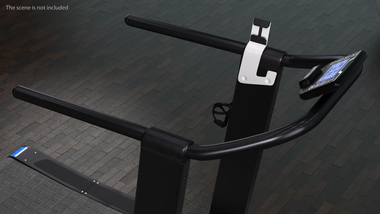 Curved Crossfit Treadmill Rigged 3D