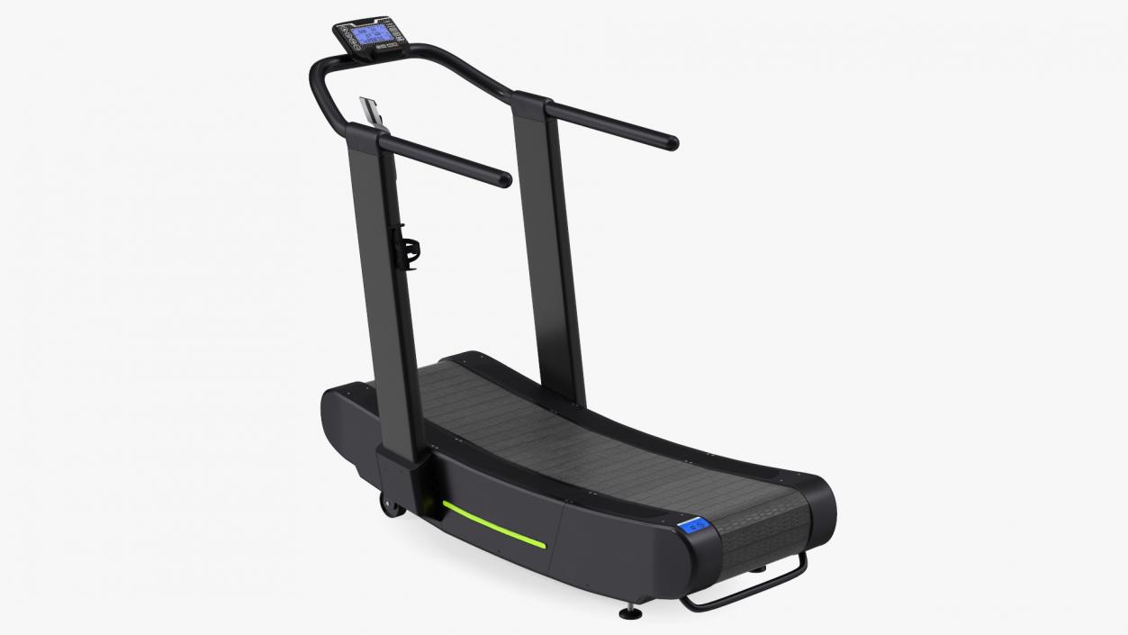 Curved Crossfit Treadmill Rigged 3D