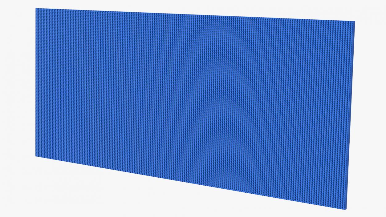 3D Blue Yoga Mat model