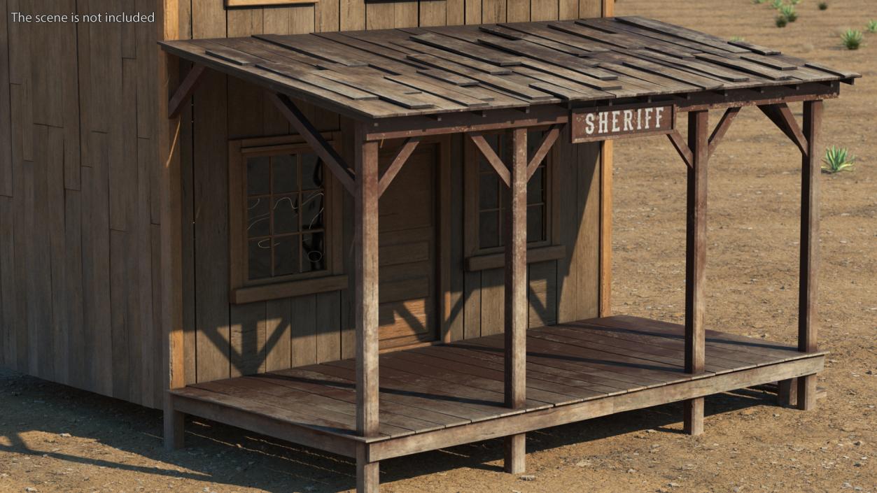 Sheriff Office Wild West 3D model