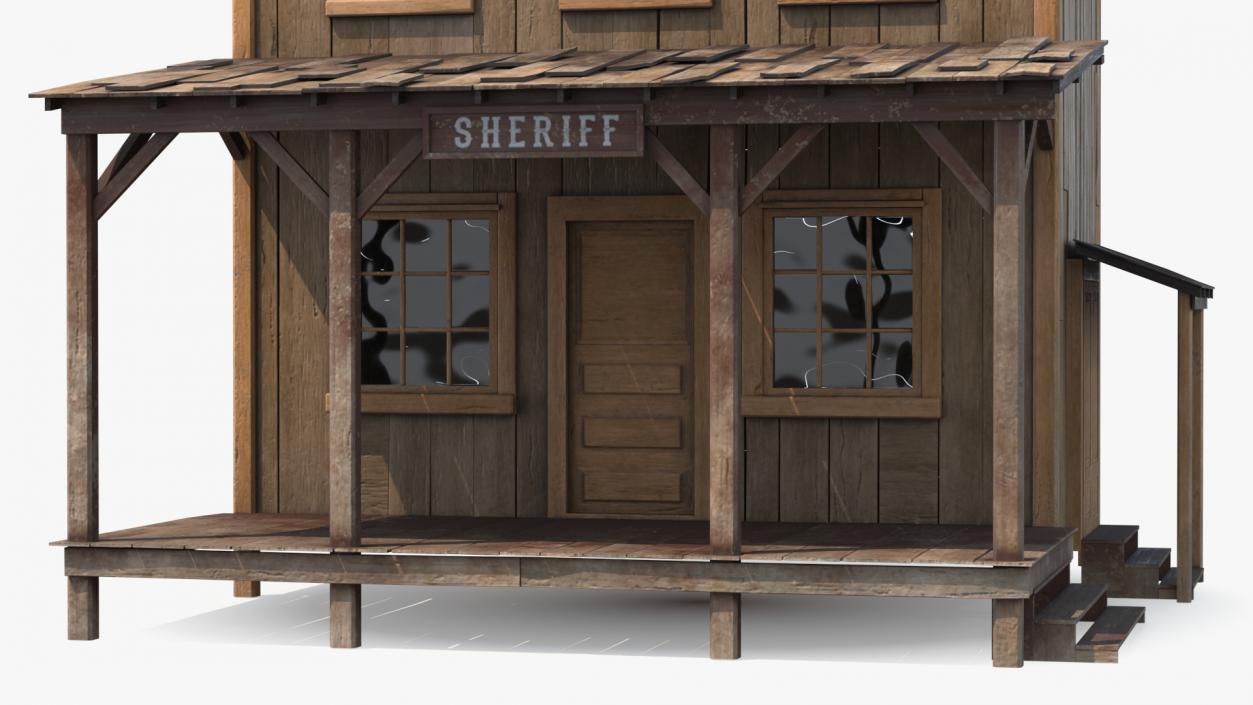 Sheriff Office Wild West 3D model