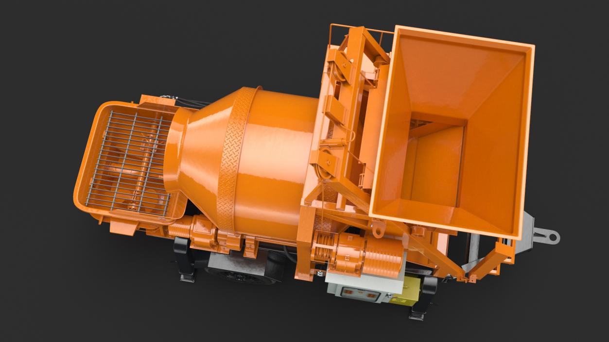 Portable Concrete Mixer Pump JBT40 3D model