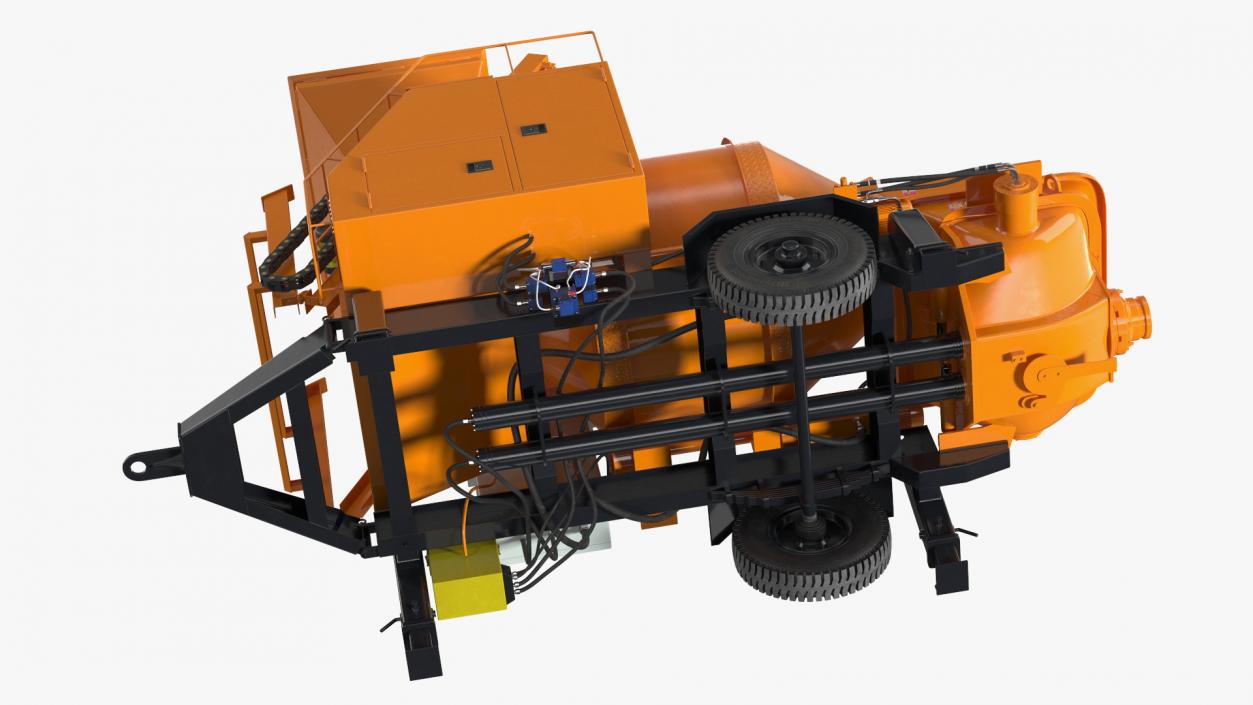 Portable Concrete Mixer Pump JBT40 3D model