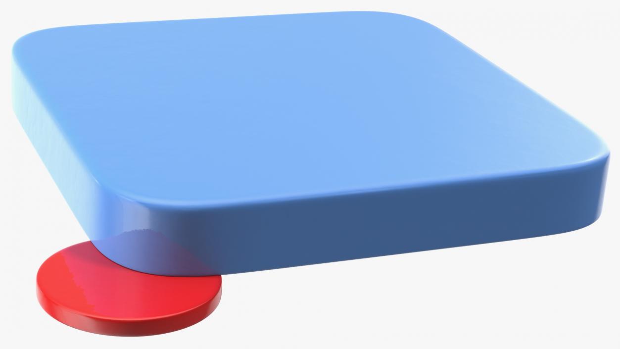 3D Email Notification Icon model