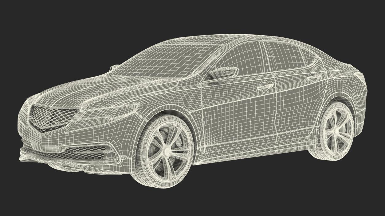 Luxury Sedan Generic Rigged 3D