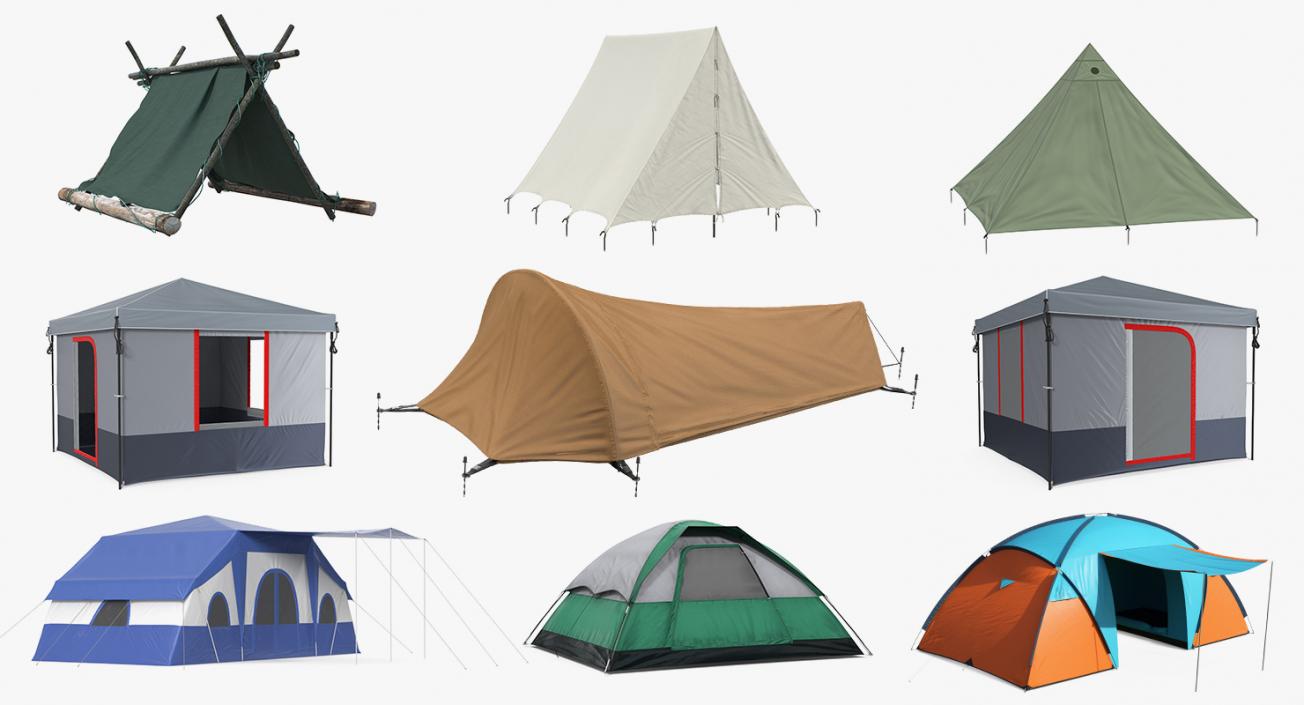 3D Camping Tents Collection 5