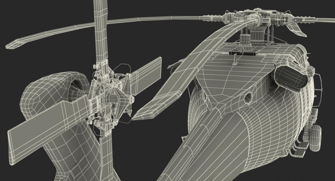 Sikorsky Military Rigged Helicopters Collection 3D