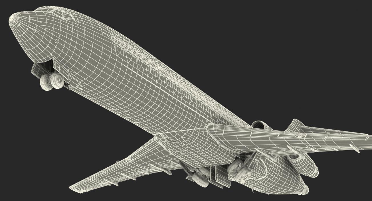 3D Boeing 727-200F Generic model