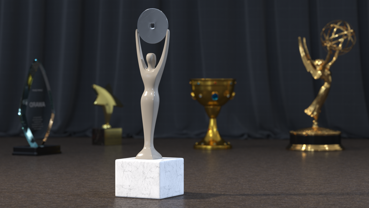 Trophy for High Achievement 3D