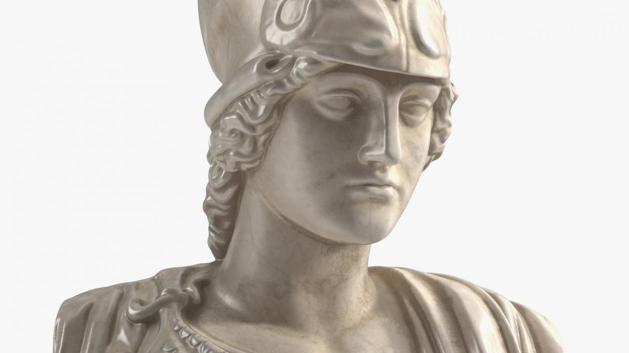 3D model Bust Athena Giustiniani Marble